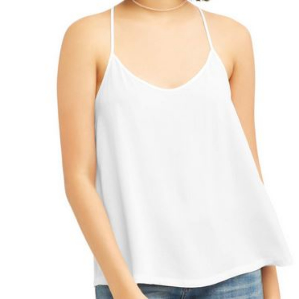 Juniors Woven Caged Back Cami